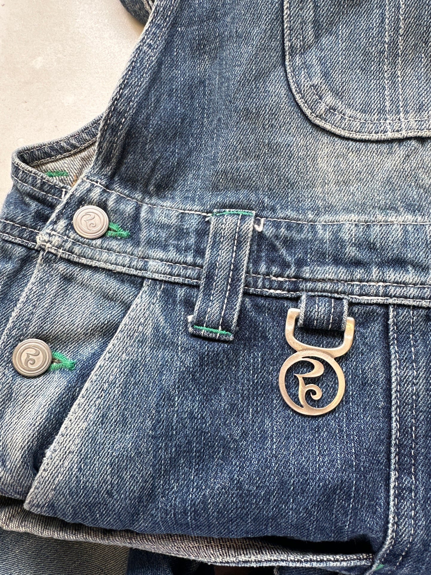 vintage baggy denim dungarees