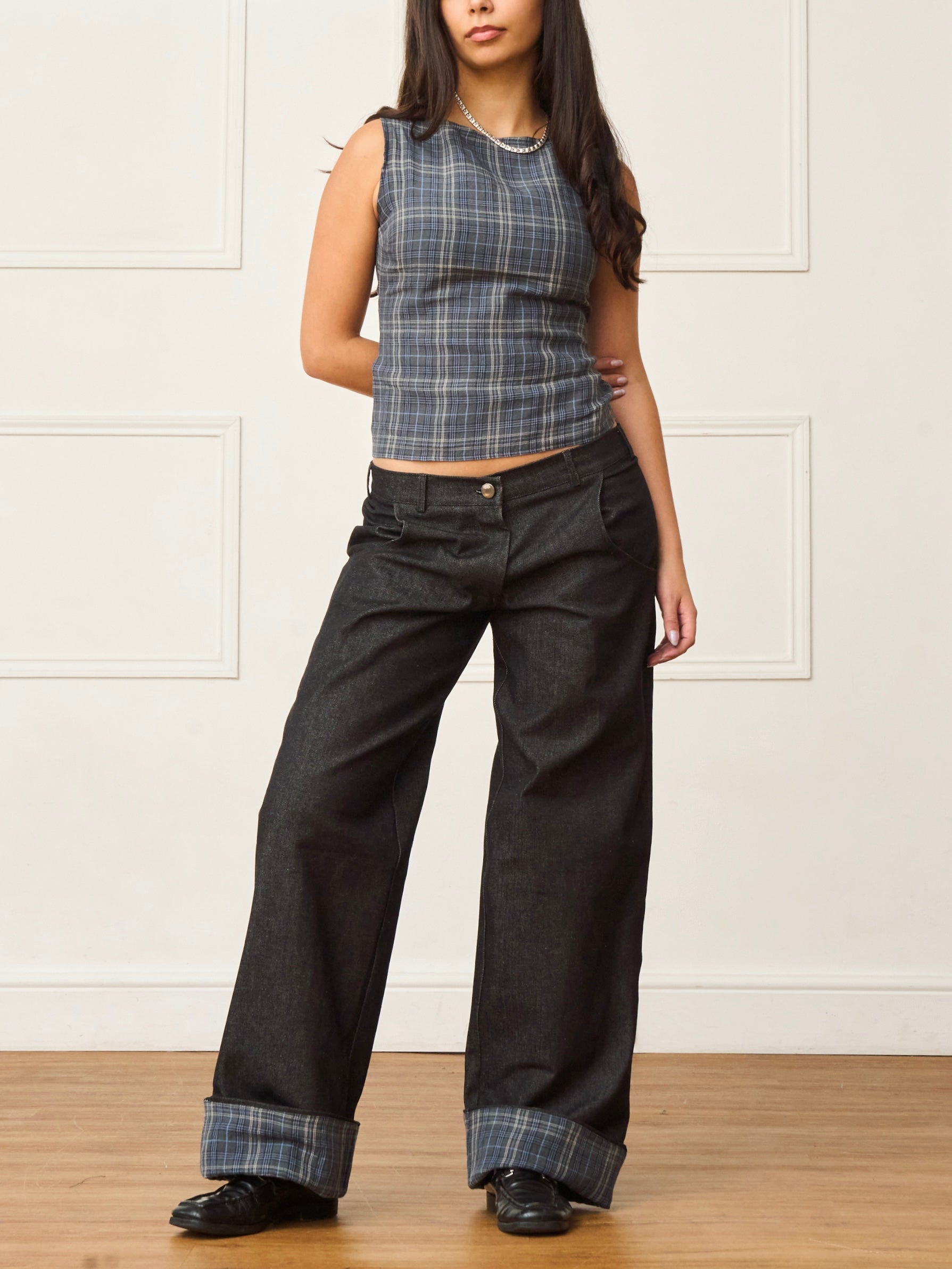 circle jean - dark grey denim