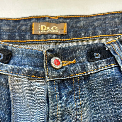 2000's patchwork dolce & gabbana jeans