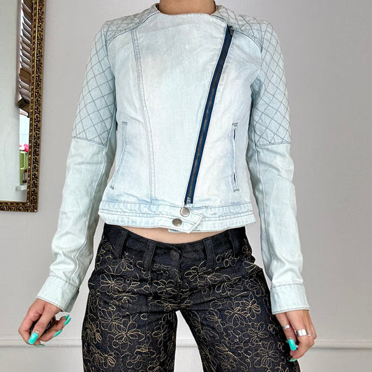 pimkie asymmetric denim jacket