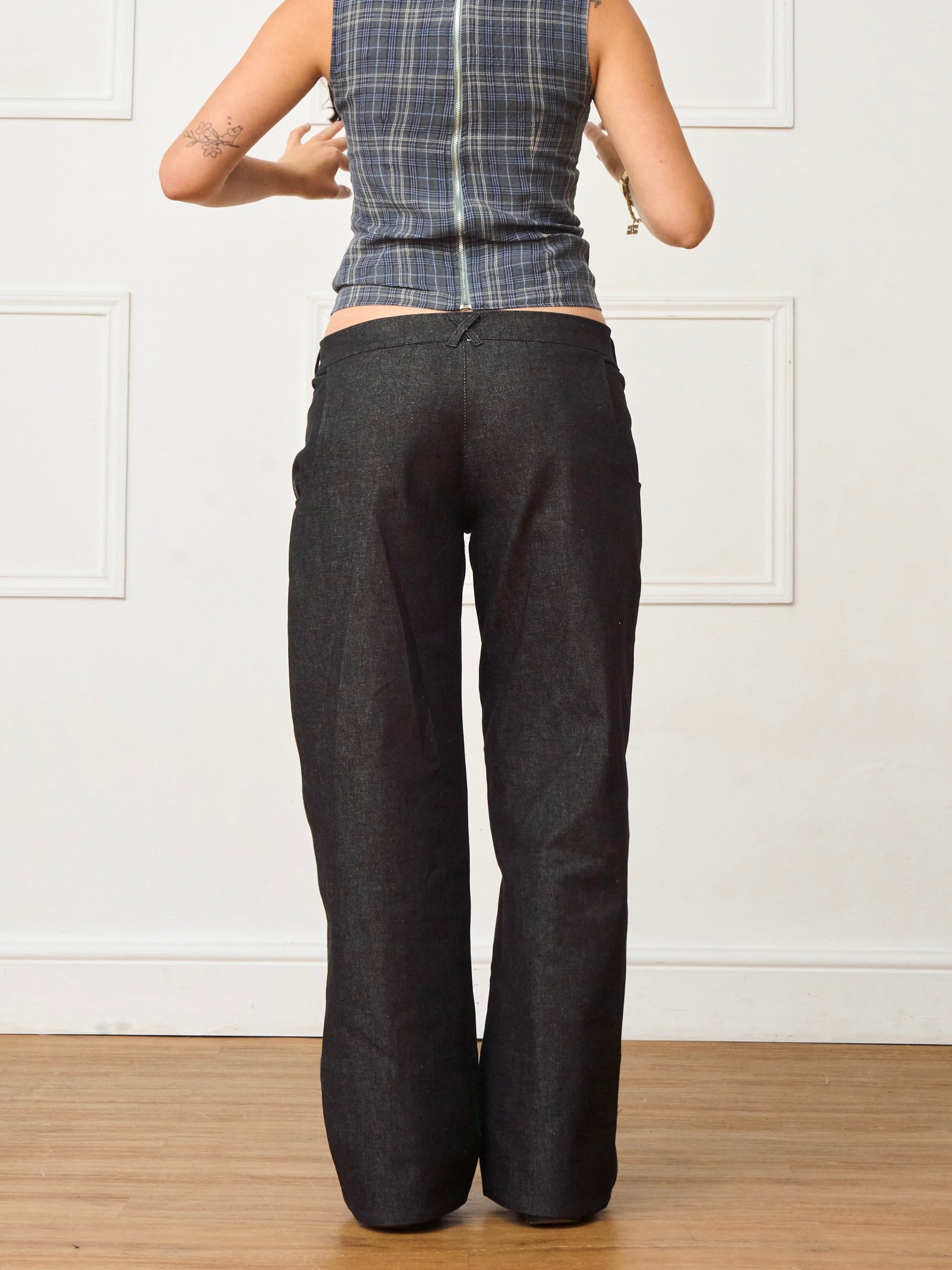 circle jean - dark grey denim