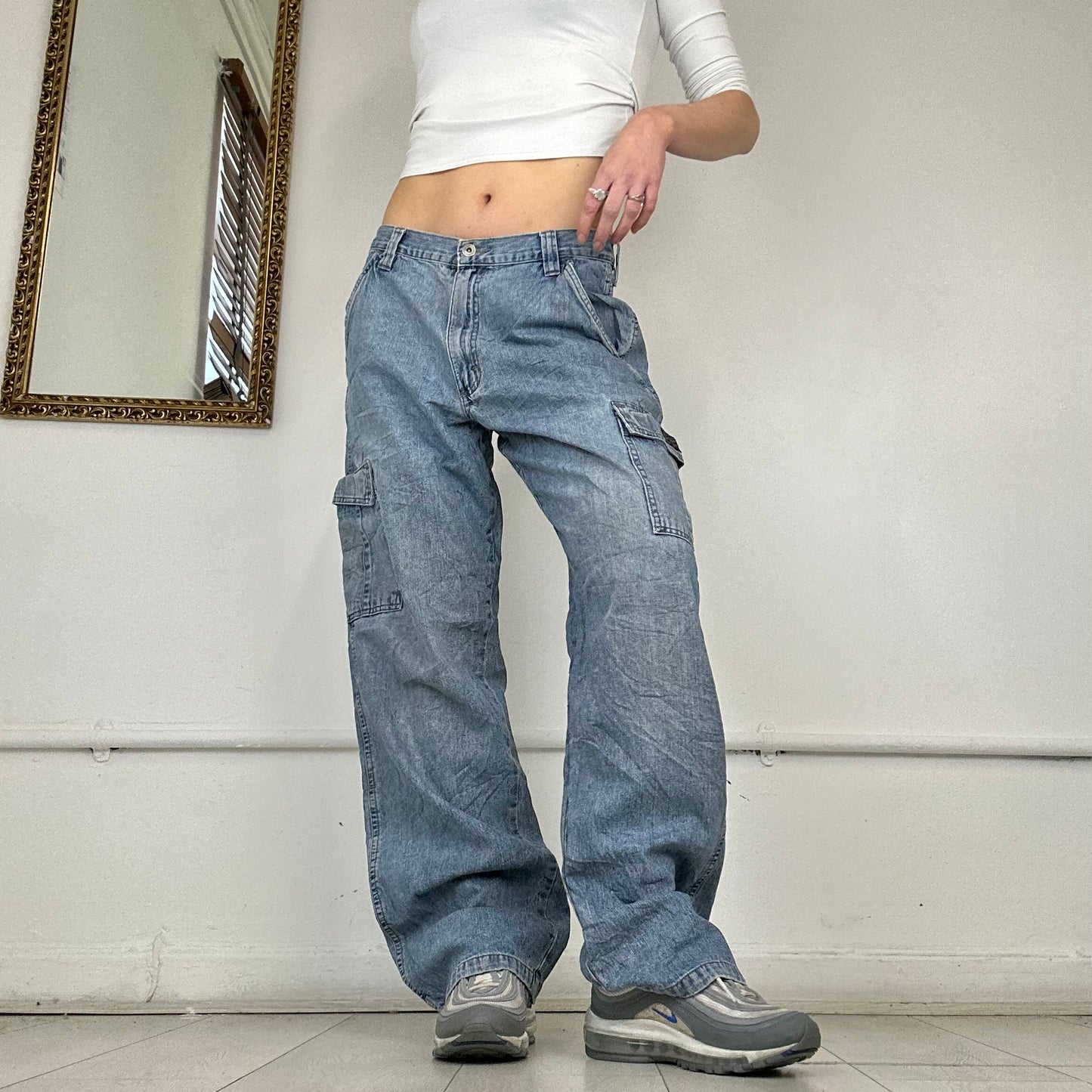 wrangler baggy cargo jeans