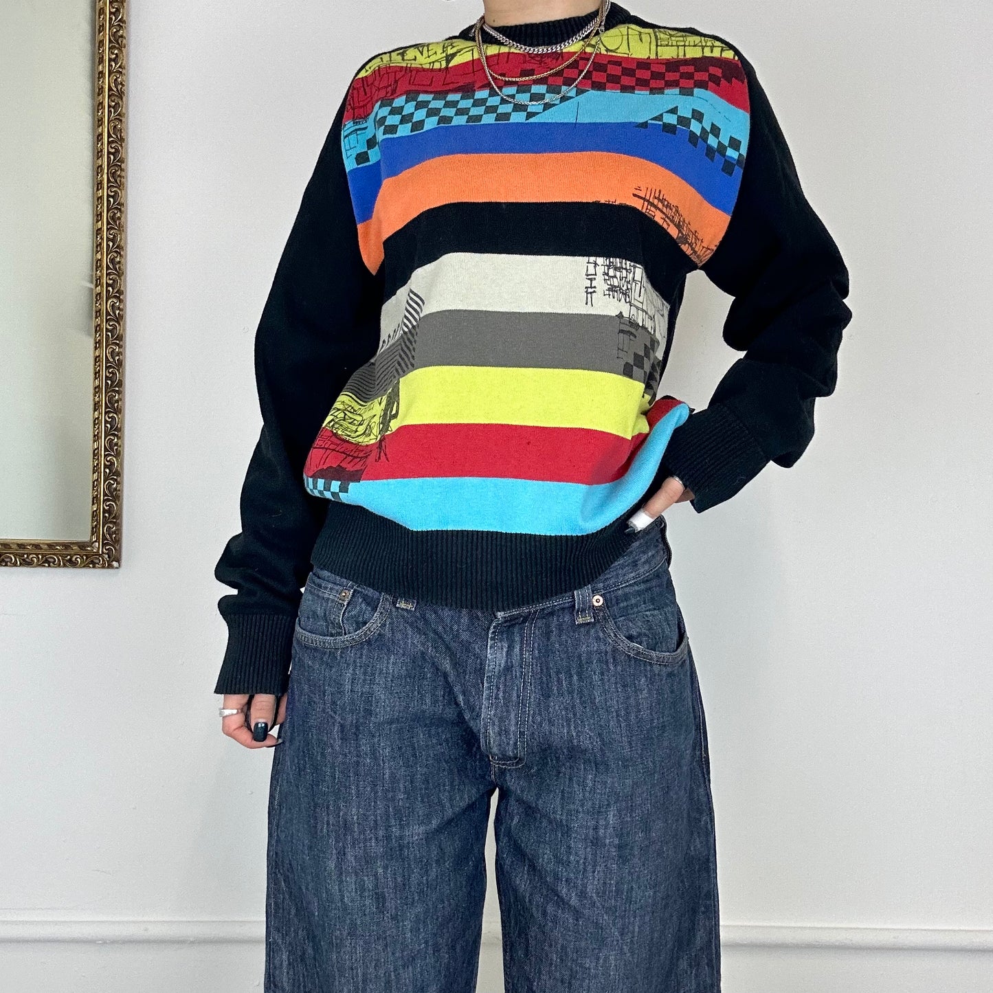 quiksilver multicoloured knit jumper