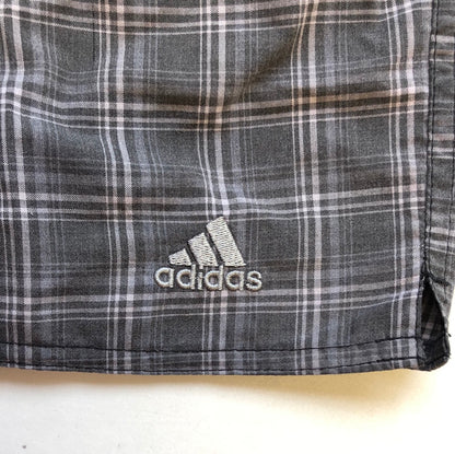 adidas checked grey boxer shorts