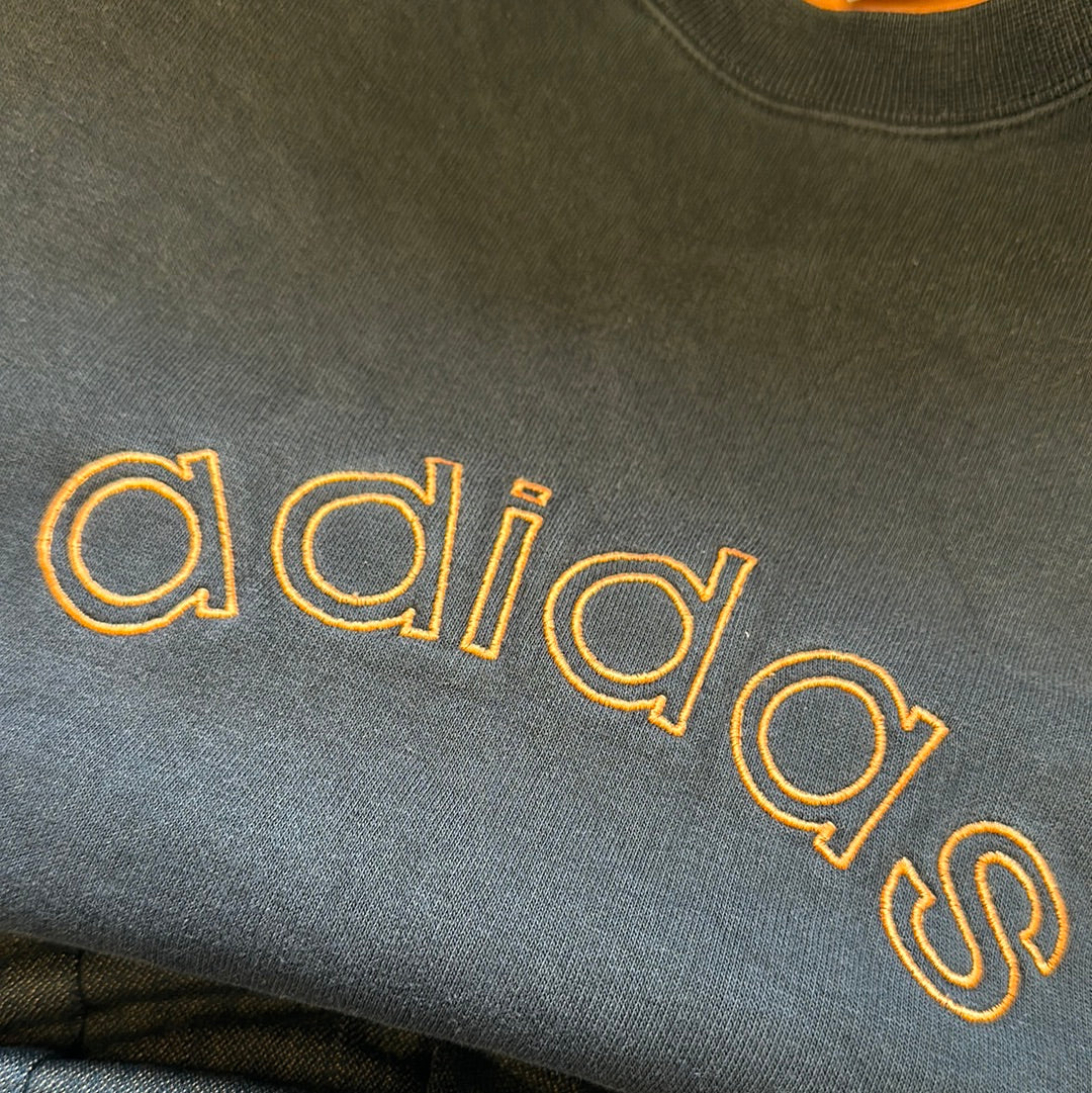 vintage adidas spellout sweatshirt