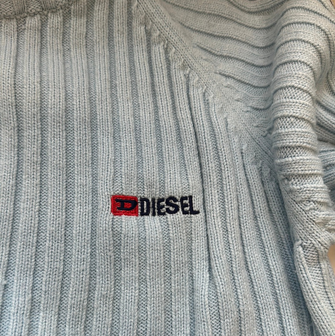 90s baby blue diesel knit jumper