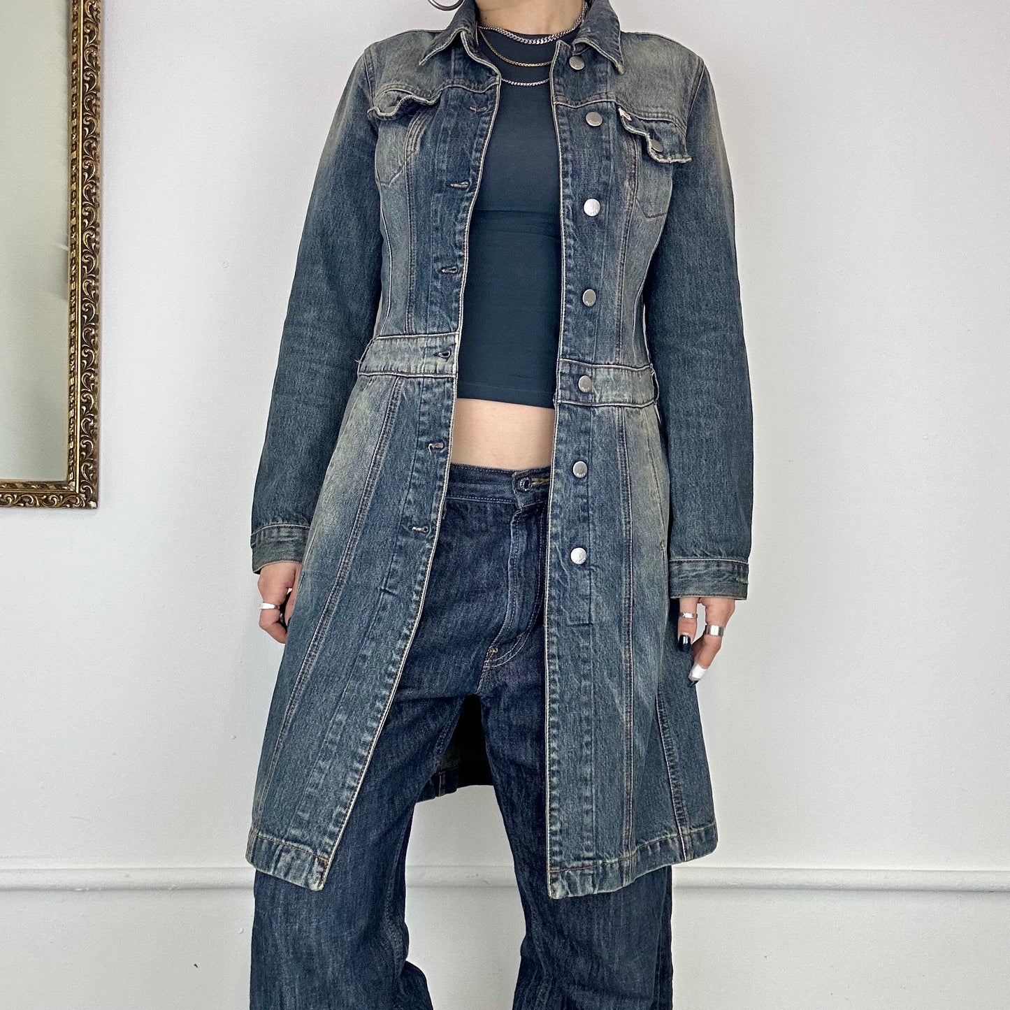 miss sixty long denim jacket