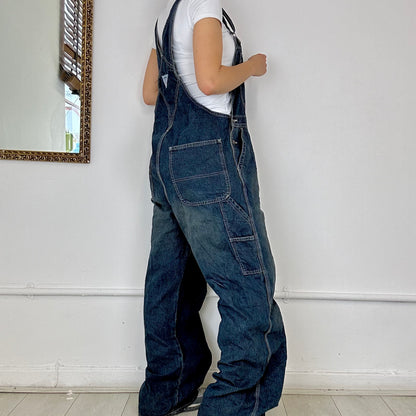 vintage denim dungarees