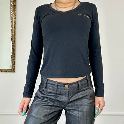 00's armani jeans long neck top