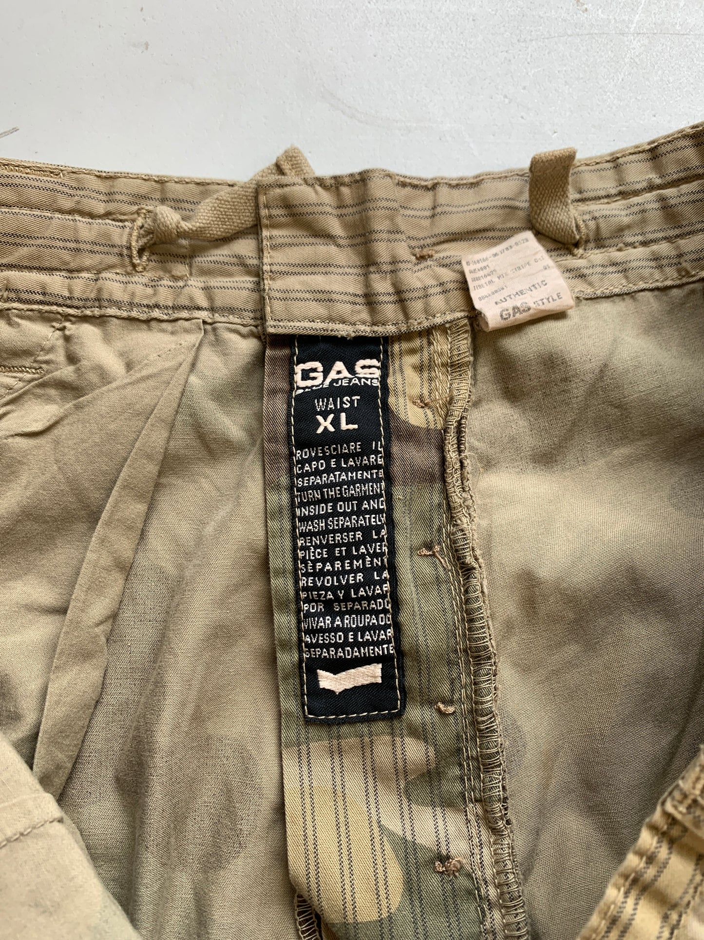 GAS baggy camo cargo trousers