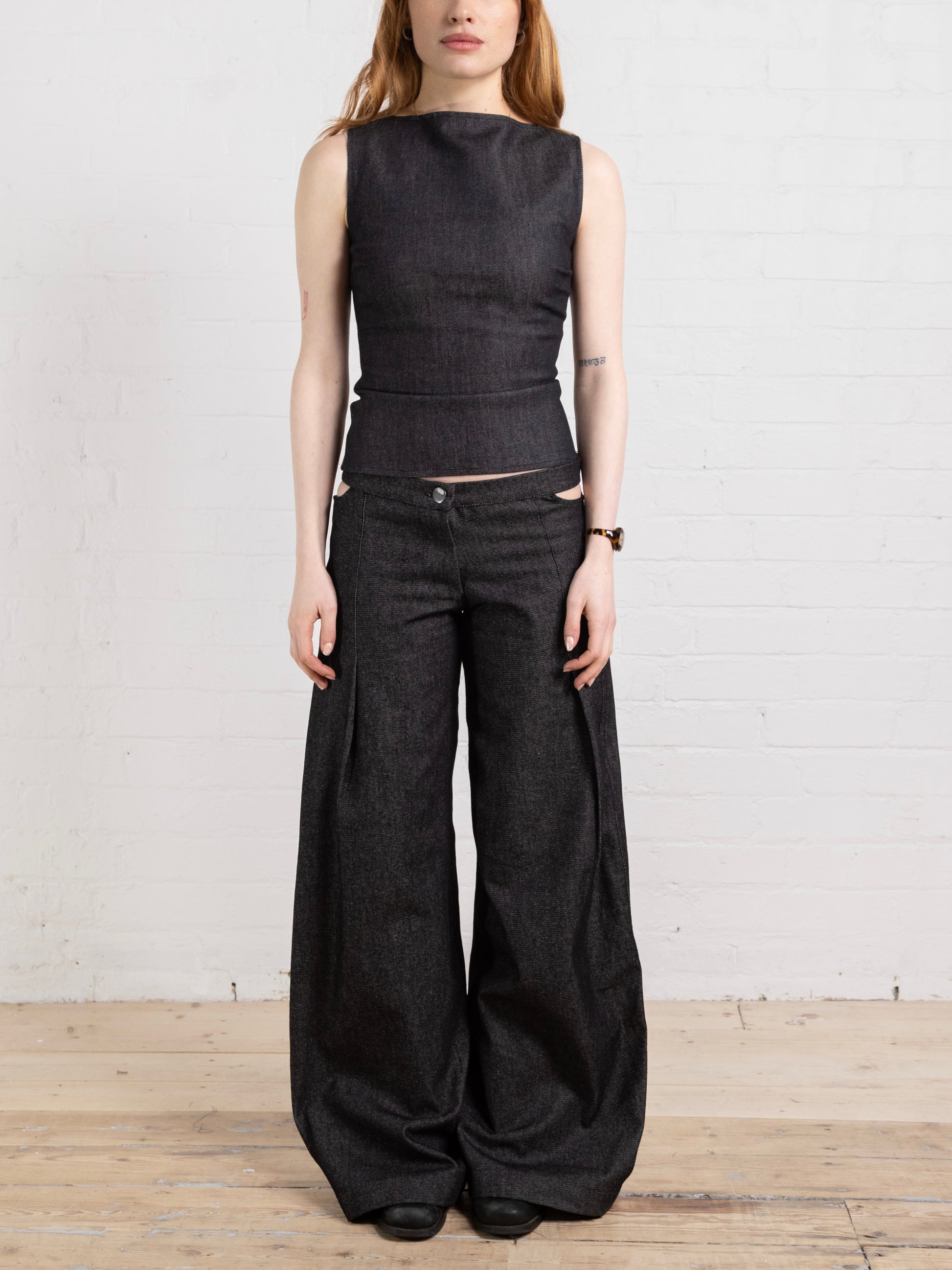 vivienne jean - dark grey denim