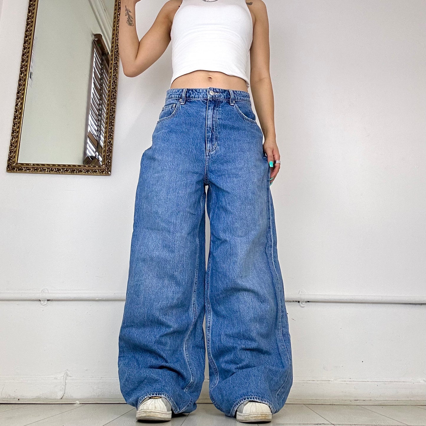 super baggy jeans by lee