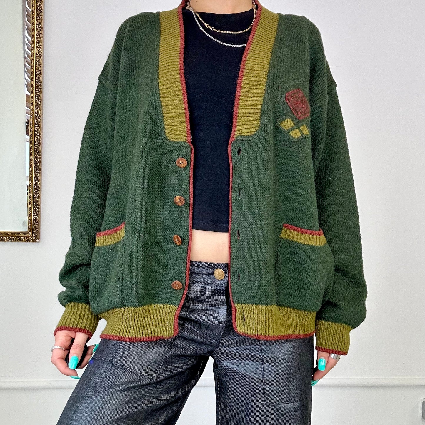 vintage 90's knitted cardigan