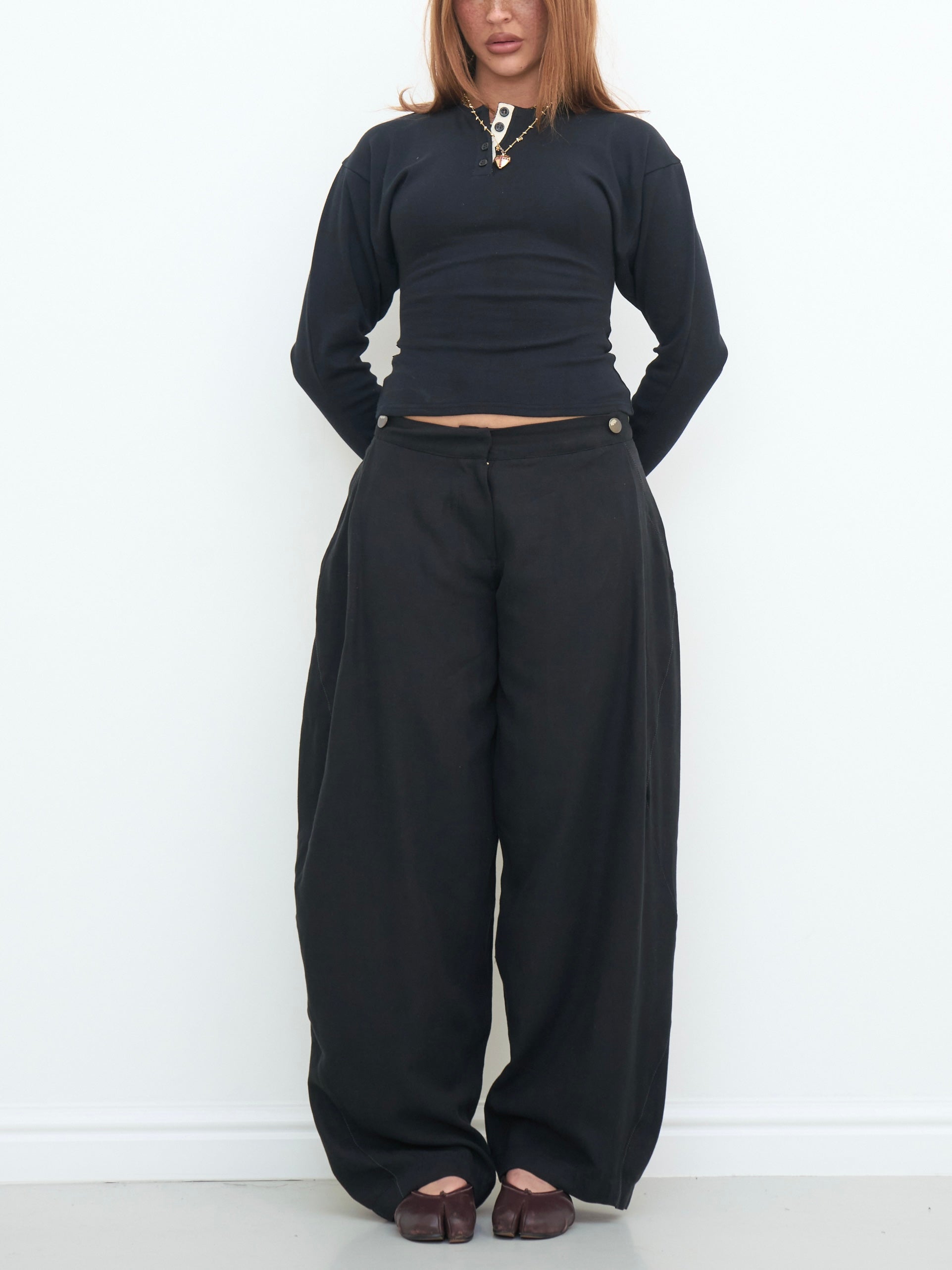 lumi trouser - black