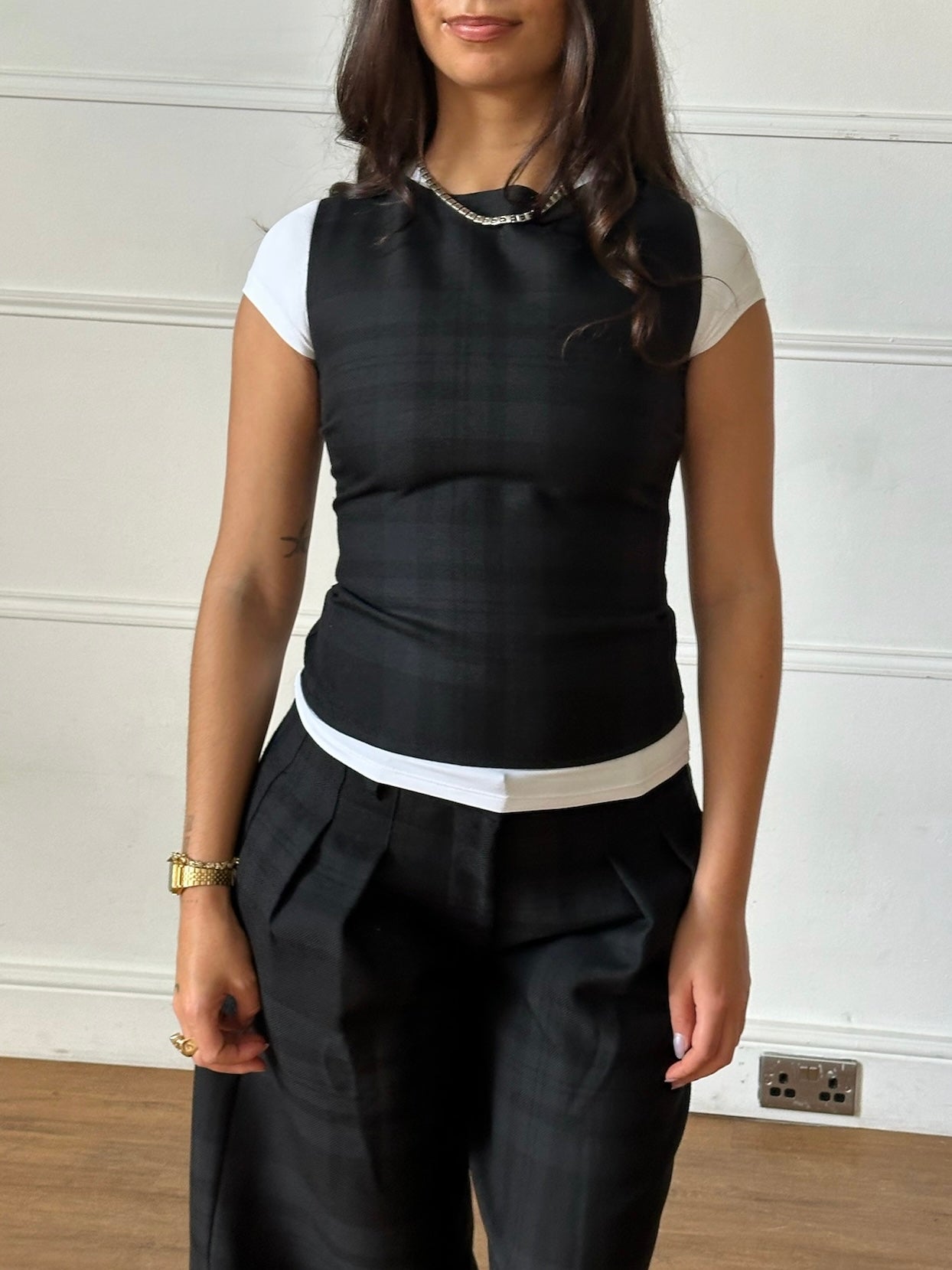 charlie top - black wool