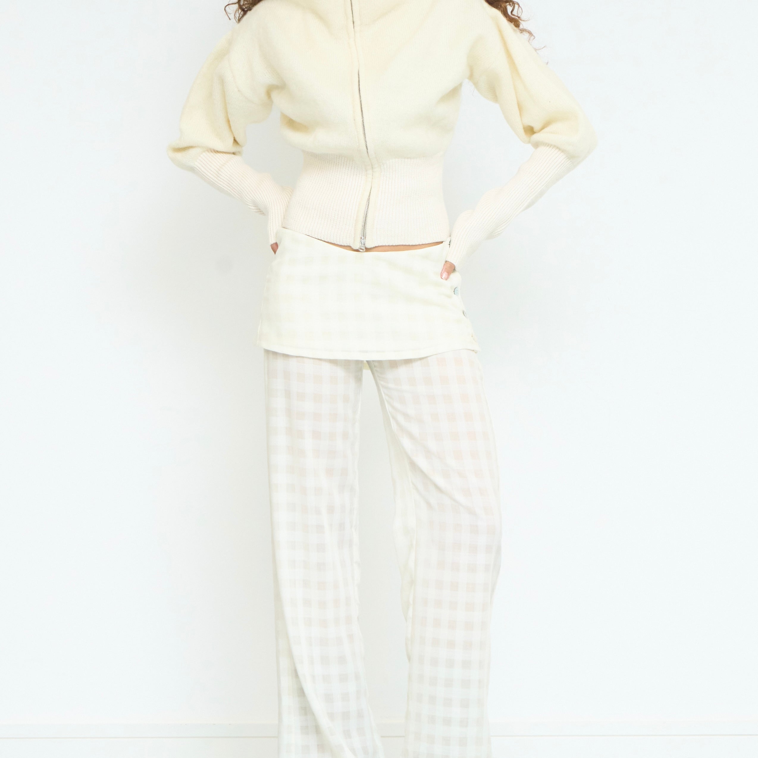 shay trouser - ivory wool