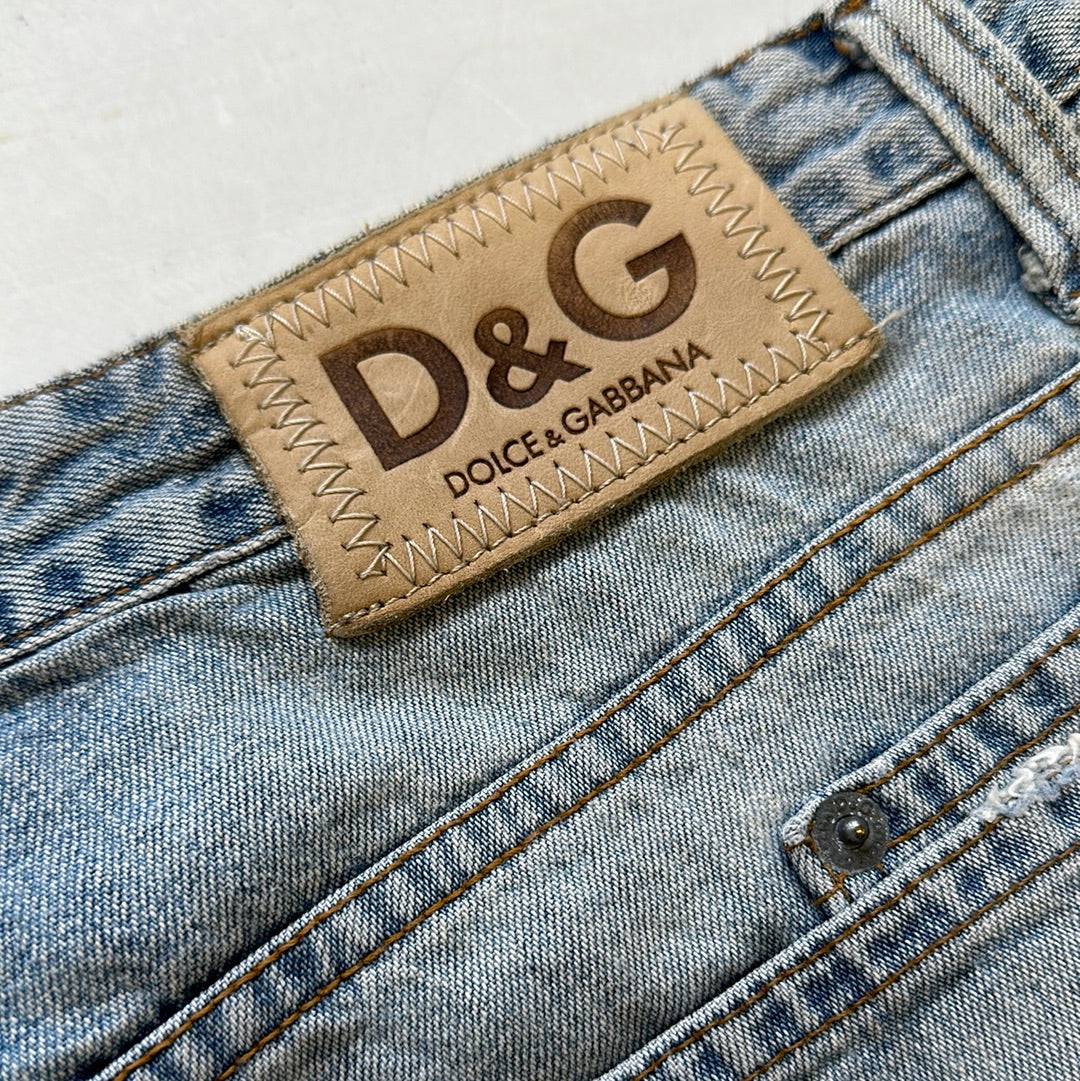 distressed jeans by dolce & gabbana