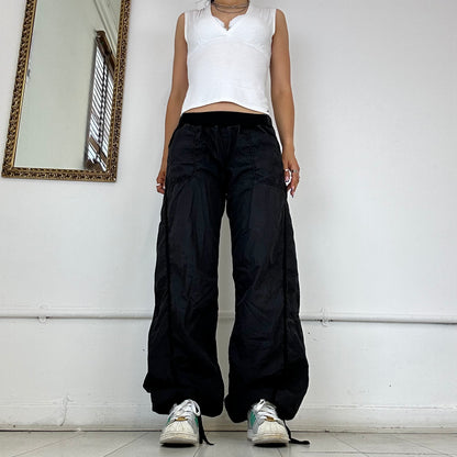 00’s danza baggy black trousers