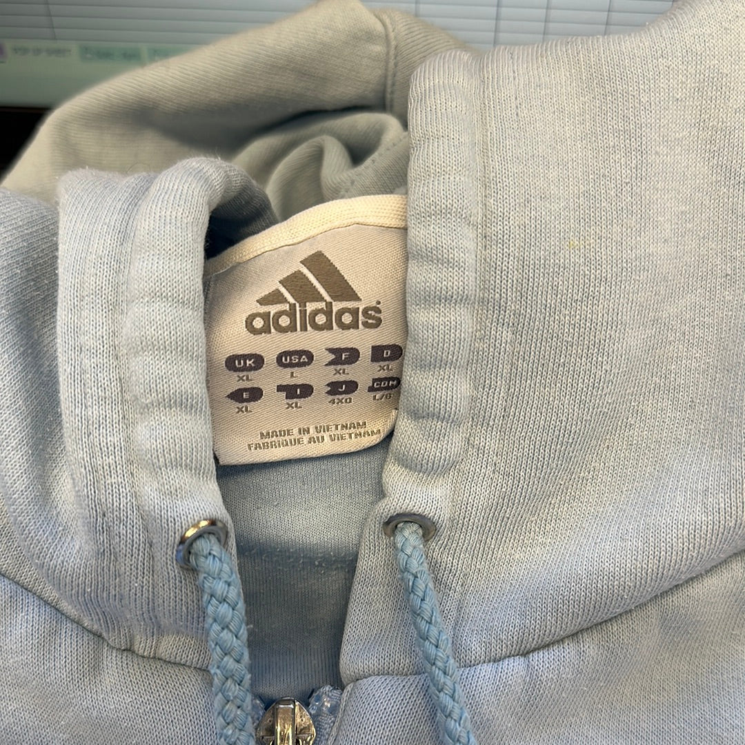 00's adidas zip up hoodie