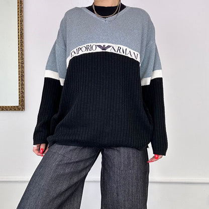 vintage emporio armani knitted jumper