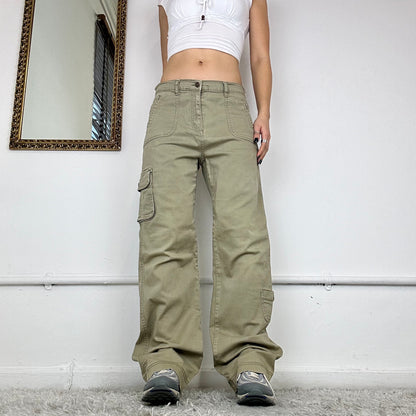 2000's wide leg cargo trousers