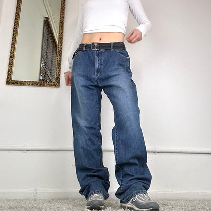 baggy wide leg jeans by jambangese