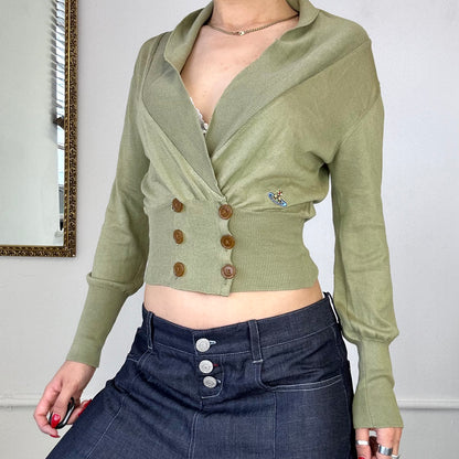 Vivienne Westwood sage green cardigan