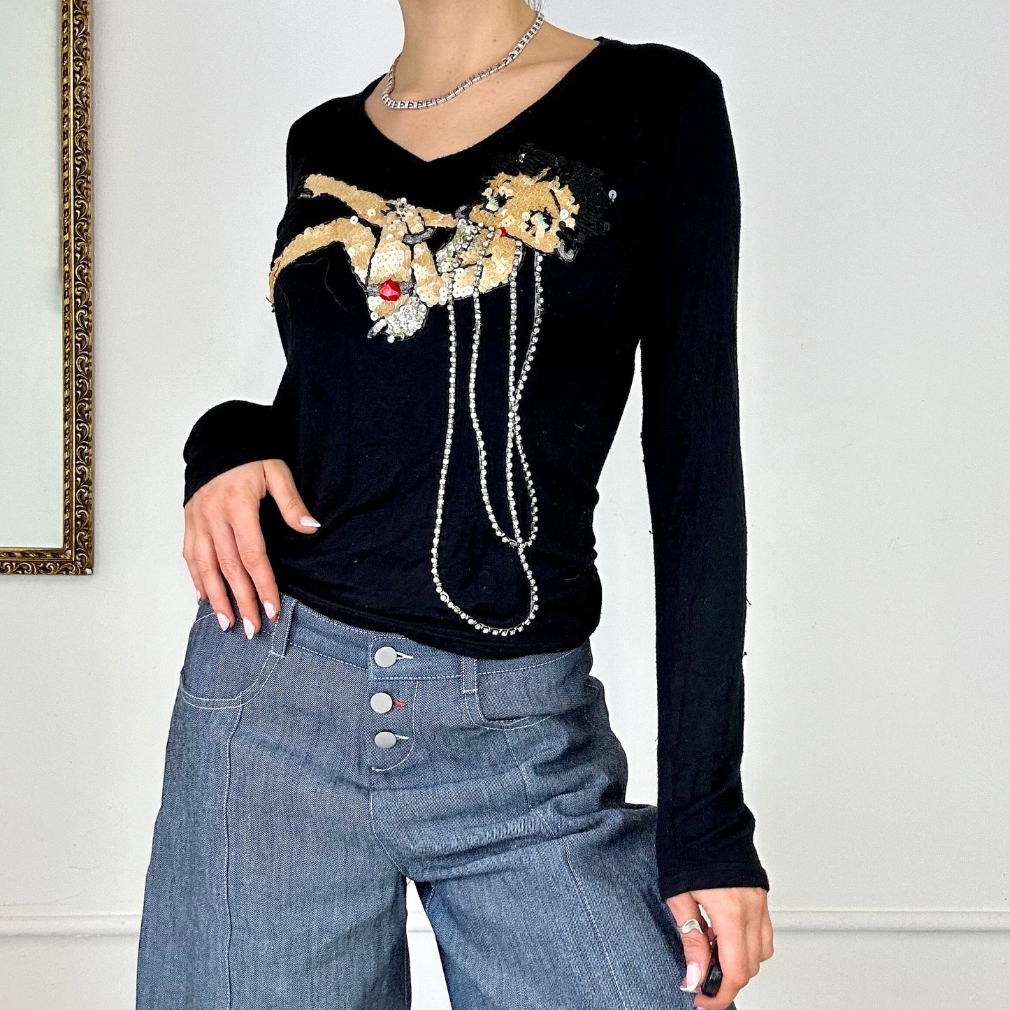 betty boop long sleeved top