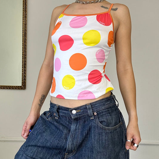 colourful loco poka dot tankini top