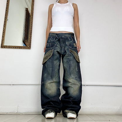 vintage baggy cargo jeans