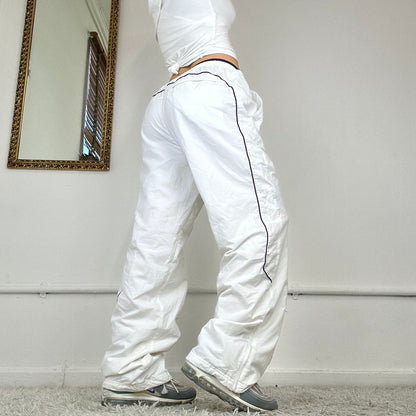 vintage white nike tracksuit bottoms