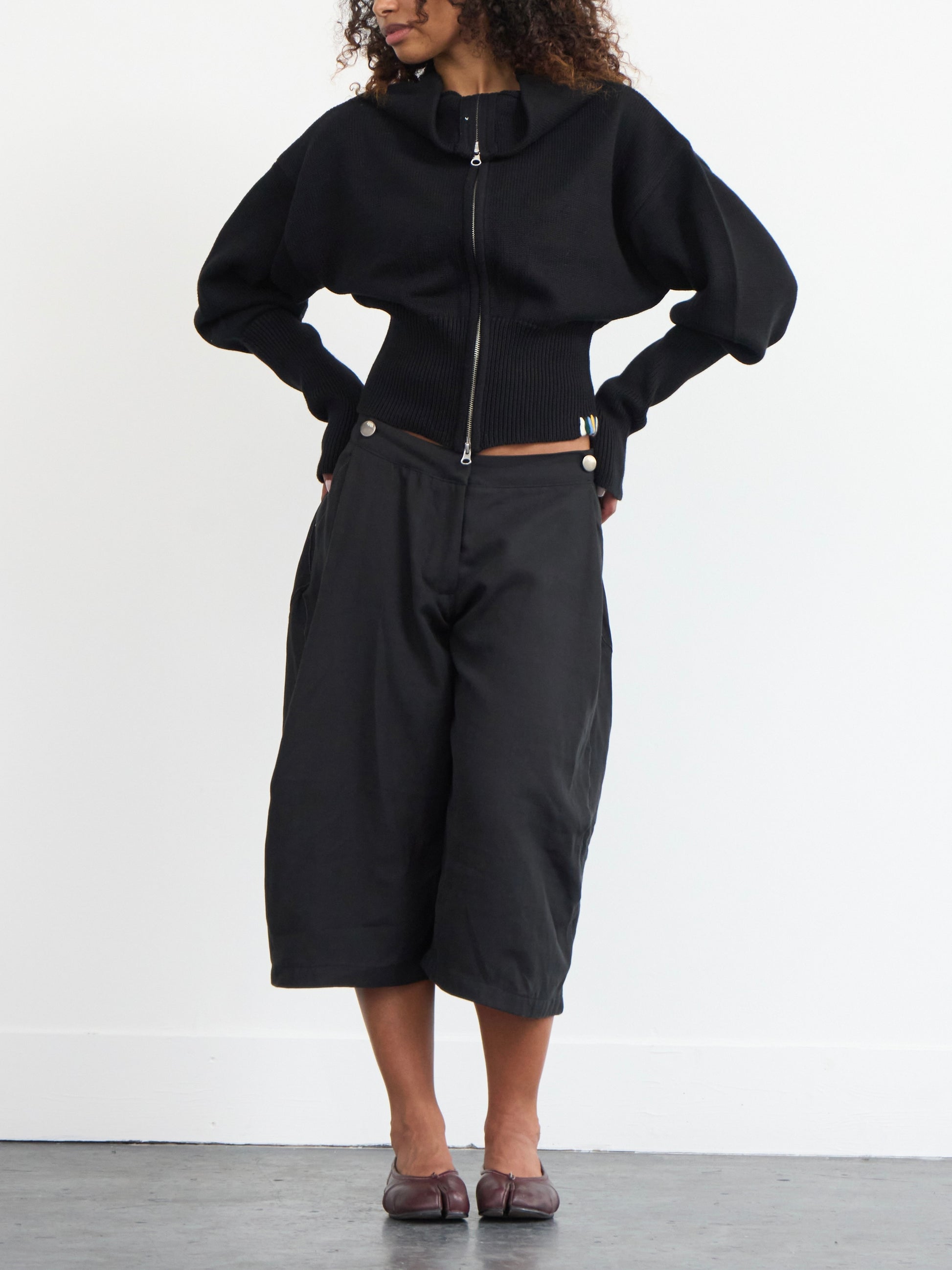 rowan balloon jumper - black knit