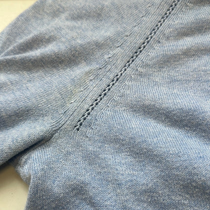 baby blue knitted cardigan