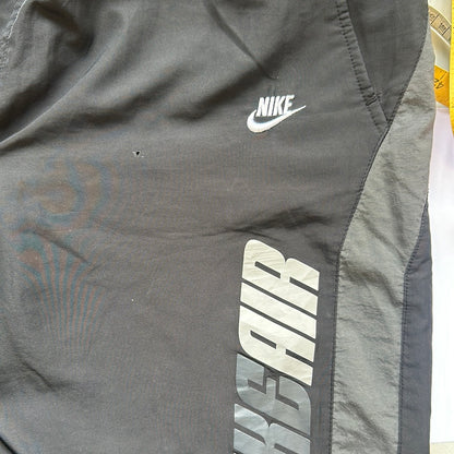 black baggy nike air shorts