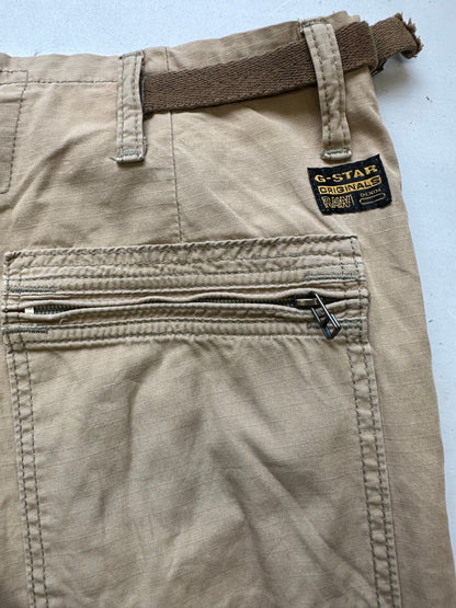 g-star raw baggy khaki cargo trousers