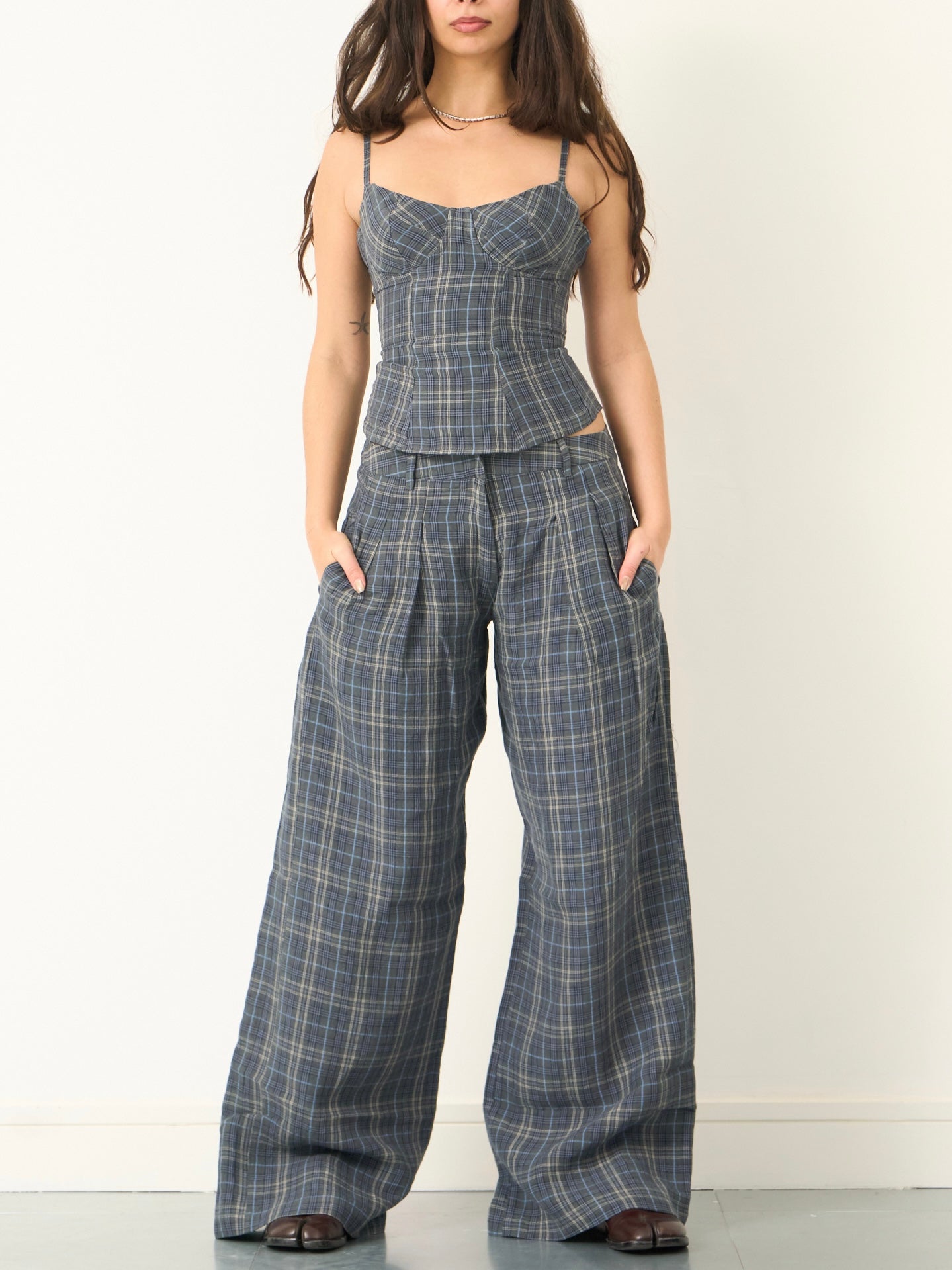 Parker-Hose – Schieferleinen