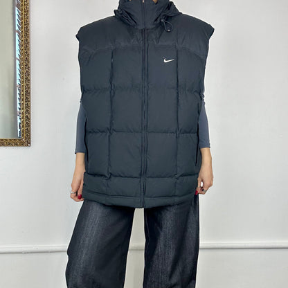 vintage nike puffer gilet