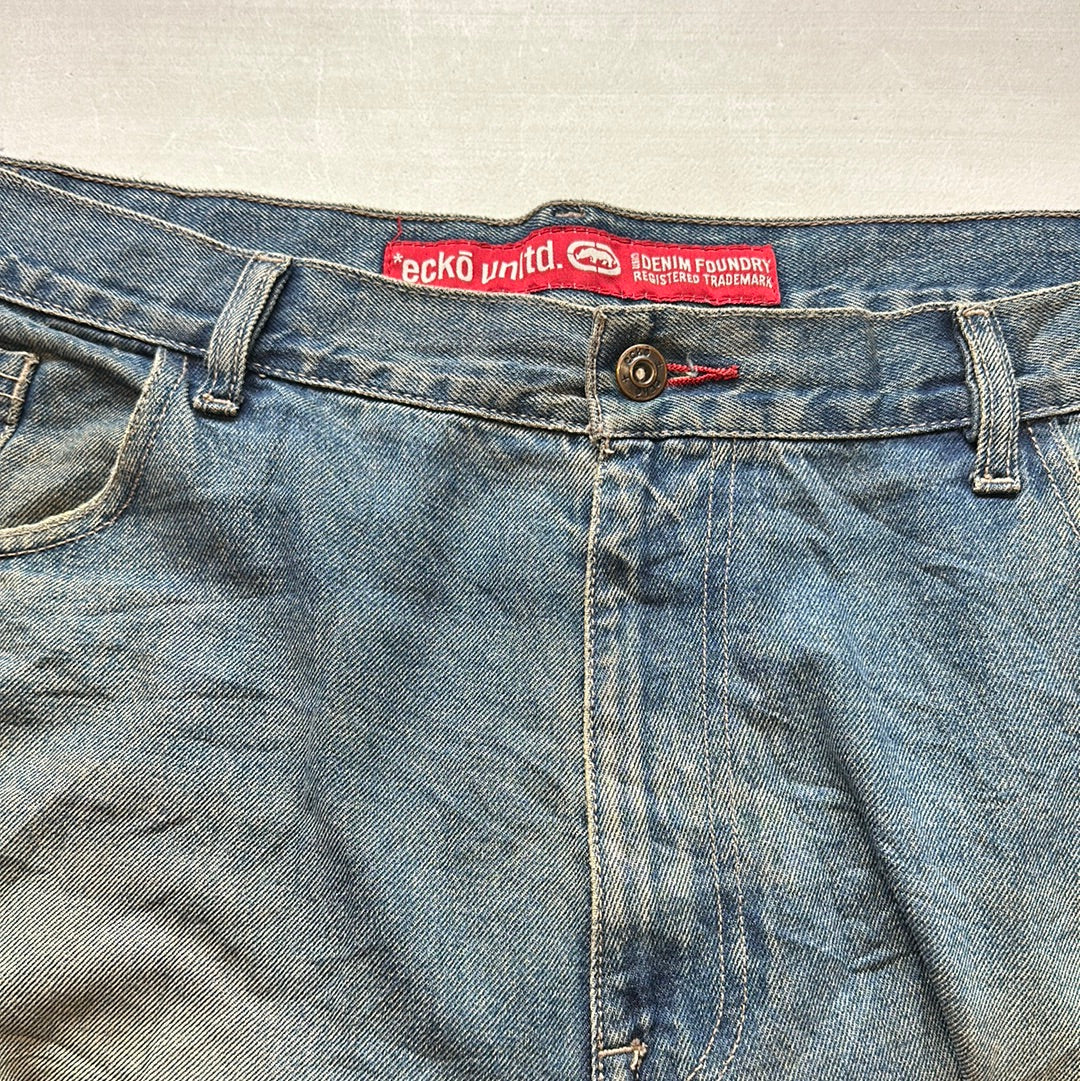 90's washed baggy jeans by ecko unltd