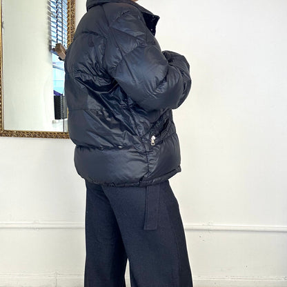 vintage moncler black puffer coat