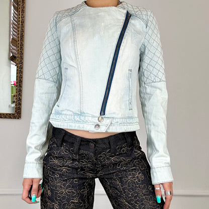 pimkie asymmetric denim jacket