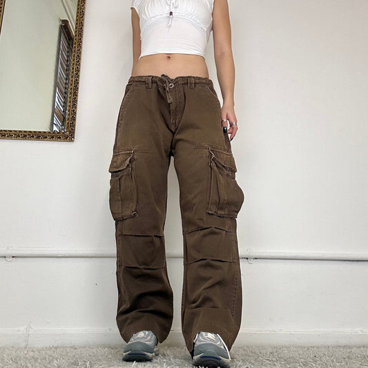 vintage brown cargo trousers