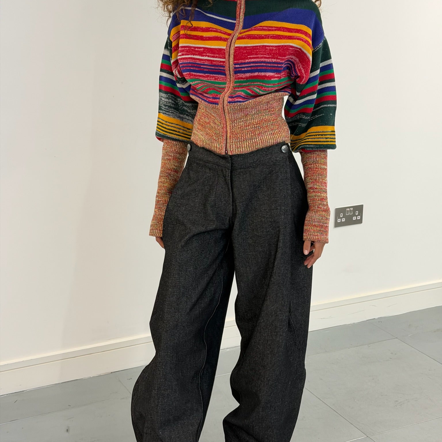rowan balloon jumper - multi knit