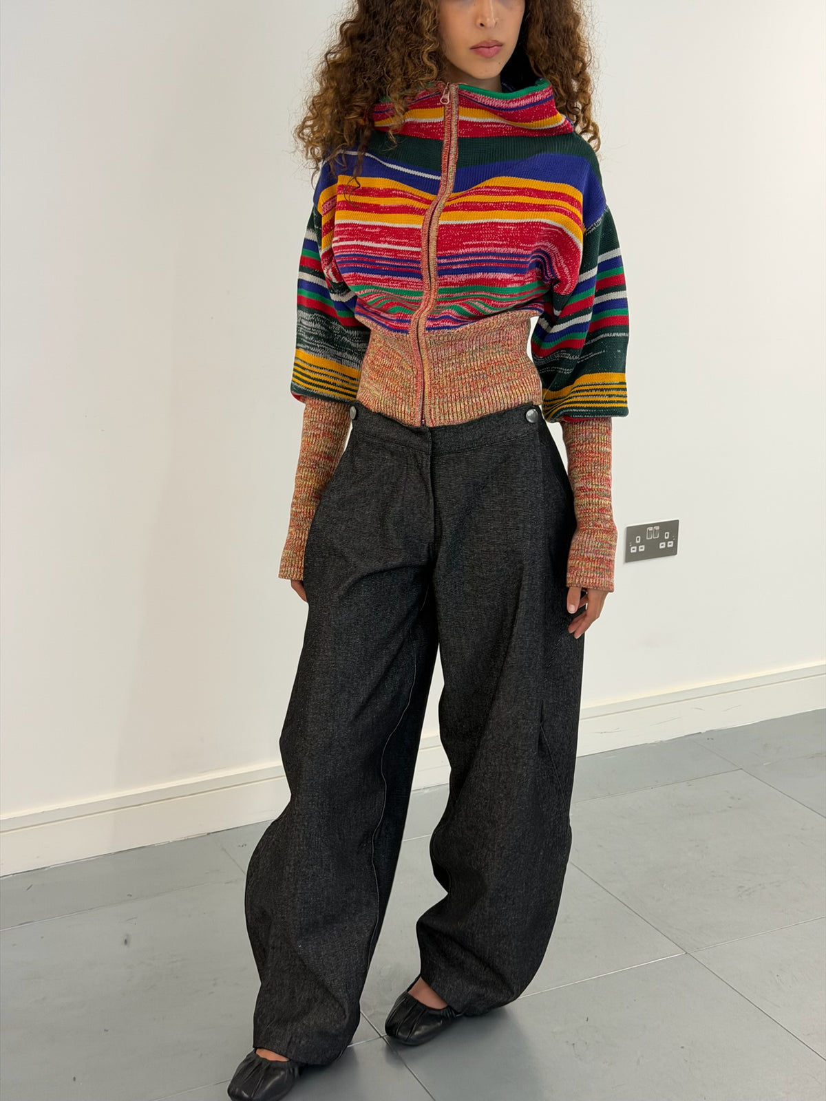 rowan balloon jumper - multi knit