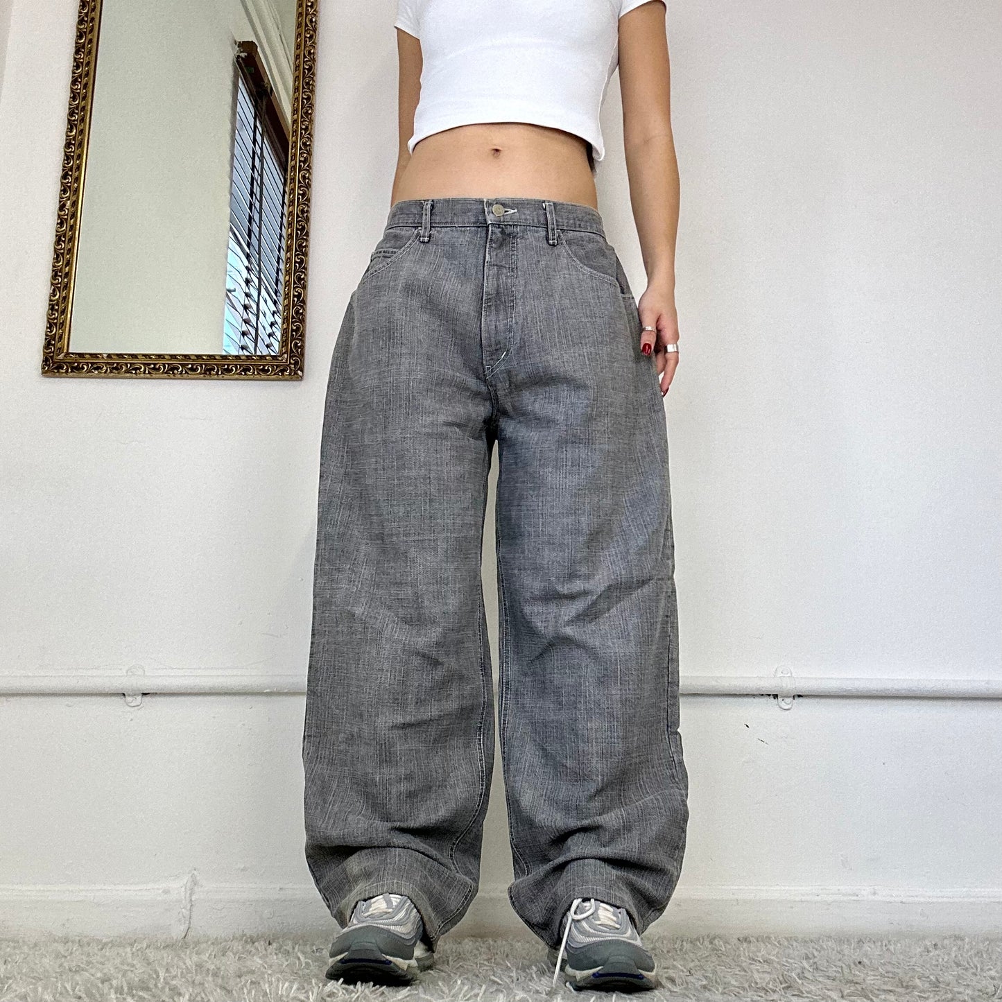 vintage grey baggy jeans