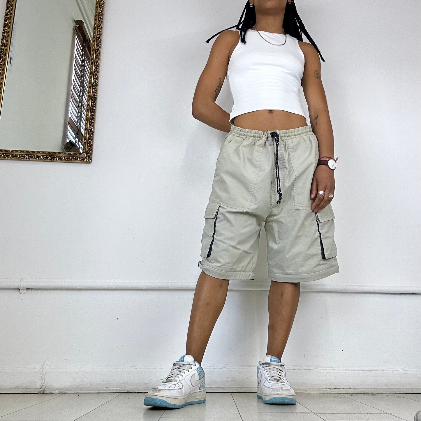 00's baggy cargo trousers/shorts