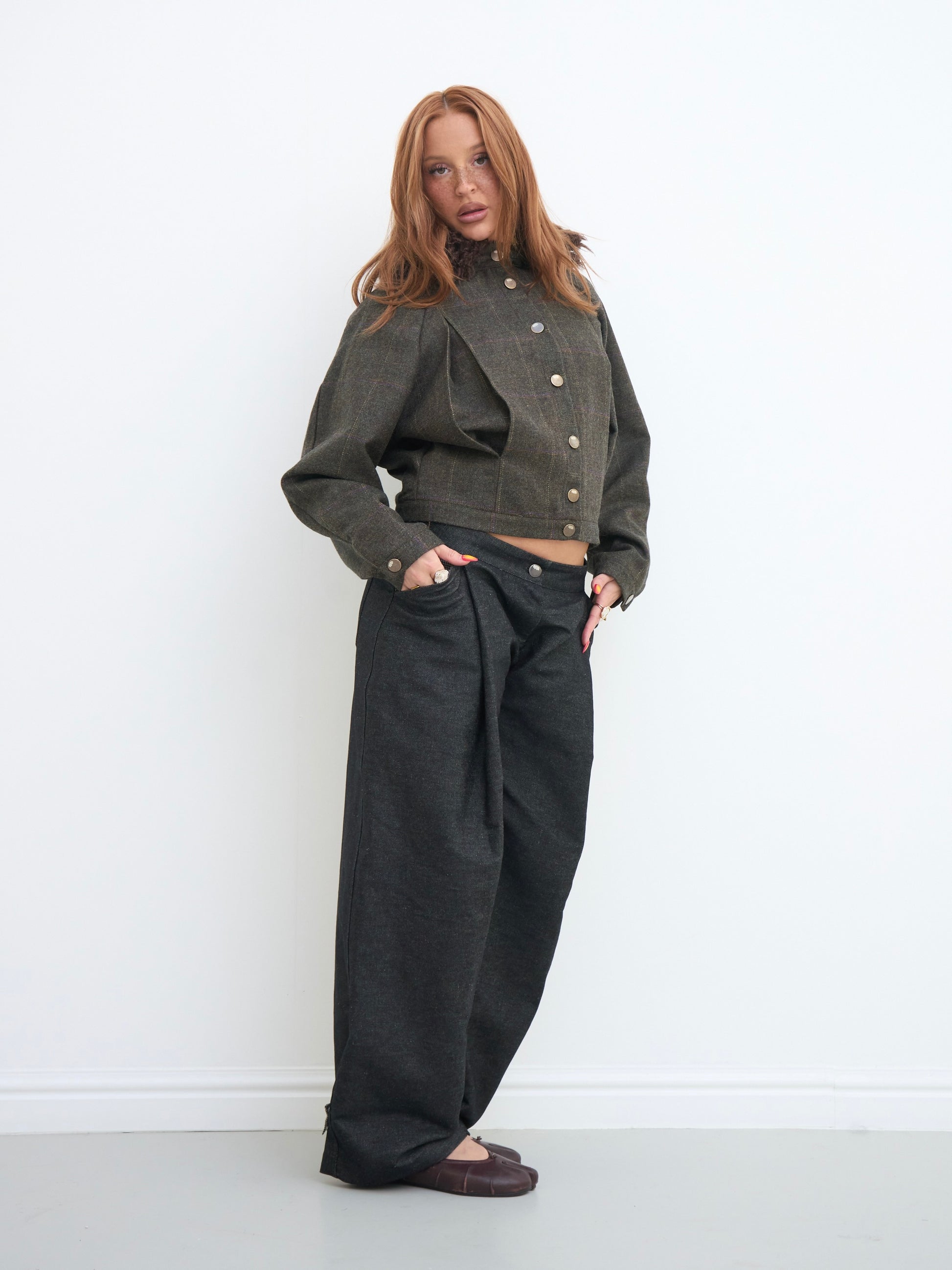 arden jacket - khaki wool