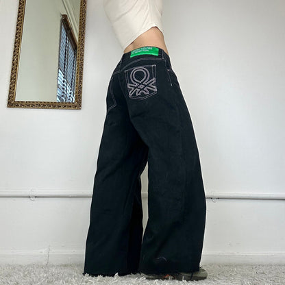 wide leg jeans by united colours of benetton