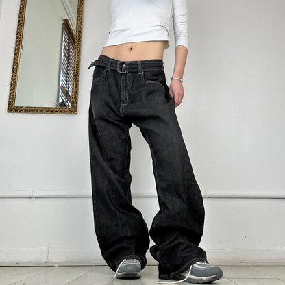 00’s baggy darkwash jeans