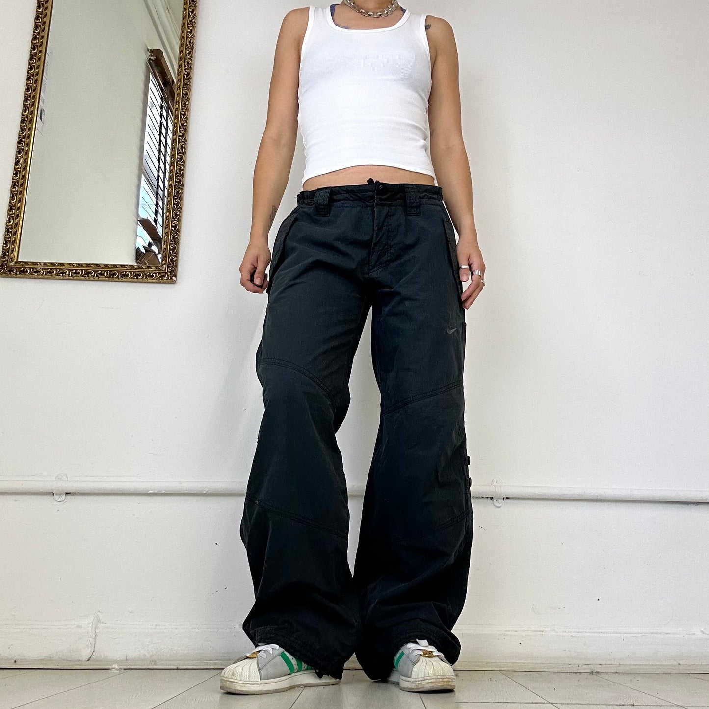 Nike 2000's black cargo trousers