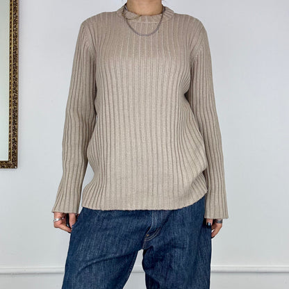 ribbed knitted jumper by sisley